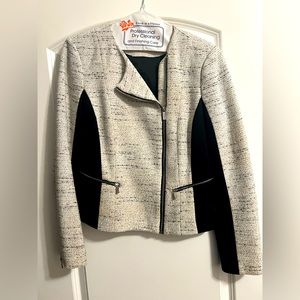 Calvin Klein stunning black and white jacket size 10
